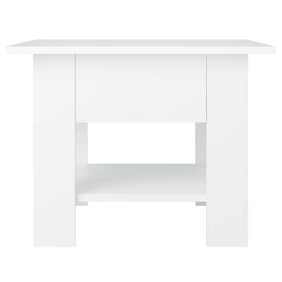 vidaXL sofabord 55x55x42 cm spånplade hvid