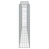 vidaXL buede gabionkurve 25 stk. 400x30x120/140 cm galvaniseret jern