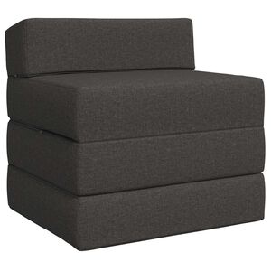 vidaXL Samlebar Sofa Seng M&oslash;rkegr&aring; 200 x 70 x 15 cm Stof