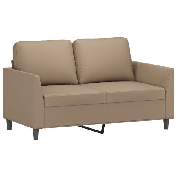 vidaXL 2-personers sofa 120 cm kunstl&aelig;der cappuccino