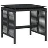 vidaXL spisebordss&aelig;t til haven 13 dele med hynder polyrattan sort