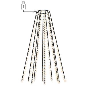 vidaXL lysnet til juletr&aelig; 150 lysdioder 150 cm