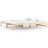 vidaXL daybed med udtr&aelig;k 2x(90x190) cm massivt fyrretr&aelig;