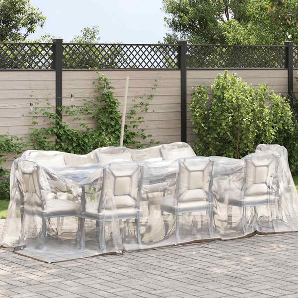 vidaXL klar presenning med &oslash;jer 2x6 m polyethylen