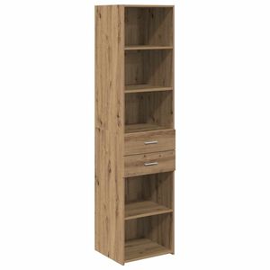 vidaXL Highboard Artisan Egetr&aelig; 45 x 42,5 x 185 cm Konstrueret tr&aelig;