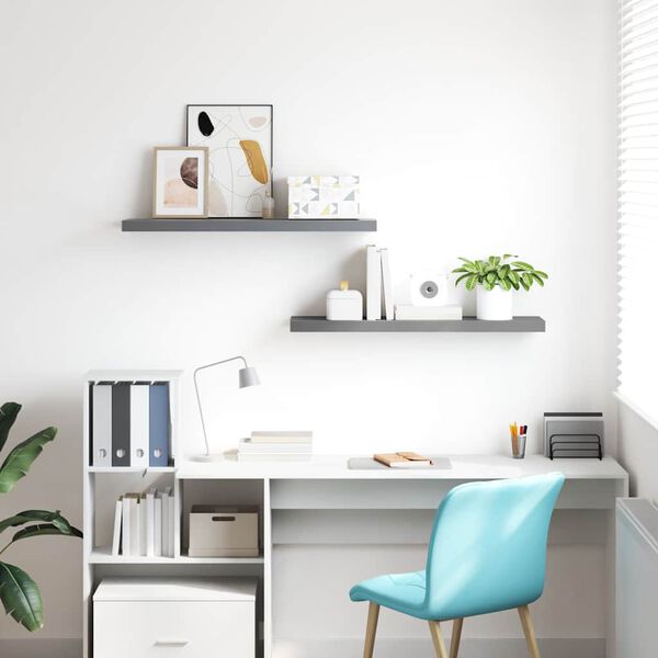 vidaXL v&aelig;ghylder 2 stk. 90x23,5x3,8 cm MDF gr&aring;