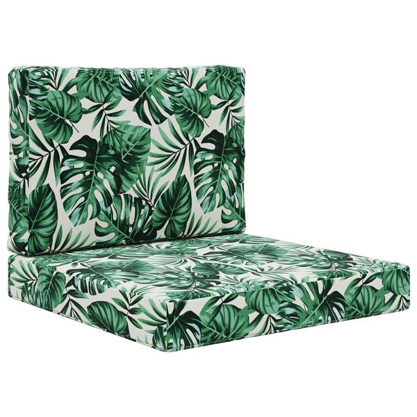 vidaXL Udend&oslash;rs Sofa Pude 2 pcs Bladm&oslash;nster Polyester