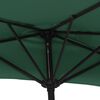 vidaXL balkonparasol med aluminumsstang grøn 300 x 155 cm halv