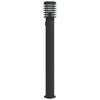 vidaXL udend&oslash;rs standerlampe med stikkontakt 60 cm rustfrit st&aring;l sort