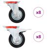 vidaXL drejehjul 16 stk. 100 mm