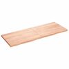 vidaXL bordplade 160x60x(2-4) cm behandlet massivt egetr&aelig; lysebrun