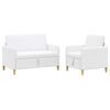 vidaXL Sofa s&aelig;t med opbevaring 2 stk. Hvid Polyester