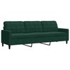 vidaXL sofas&aelig;t 2 dele med hynder og bolsterpuder velour m&oslash;rkegr&oslash;n
