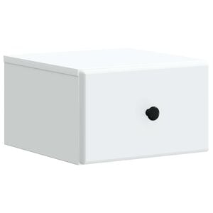 vidaXL V&aelig;gh&aelig;ngt Natbord Hvid 34,5 x 33 x 20 cm Konstrueret tr&aelig;