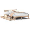 vidaXL sengeramme uden madras 120x190 cm massivt fyrretr&aelig;