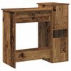 vidaXL skrivebord m. hylder 84x40x78 cm konstrueret tr&aelig; antikt tr&aelig;