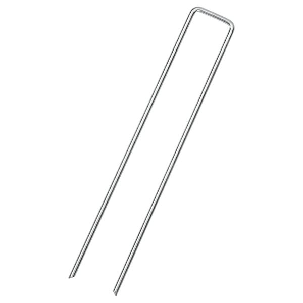 vidaXL jordpl&oslash;kker 25 stk. U-facon 20x4 cm galvaniseret st&aring;l