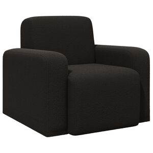 vidaXL L&aelig;nestol Sort Boucl&eacute;