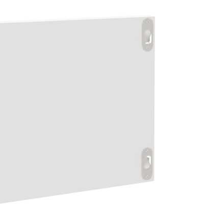 vidaXL væghylder 2 stk. 80x11,5x18 cm spånplade hvid højglans