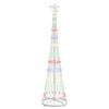 vidaXL LED juletr&aelig; Flerfarvet 190 cm Metal