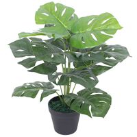 vidaXL kunstig monstera-plante med potte 45 cm grøn