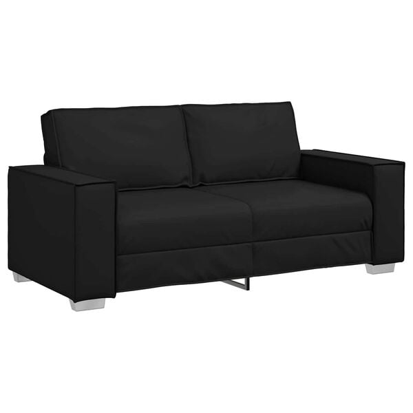 vidaXL Sofa 140cm Sort Stof
