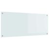 vidaXL K&oslash;kkenbacksplash Hvid 120 x 50 cm h&aelig;rdet glas