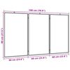 vidaXL magnetisk whiteboard 180x80x1,7 cm foldbart aluminium