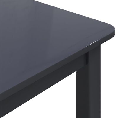 vidaXL spisebord 114 x 71 x 75 cm massivt gummitræ sort