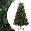 vidaXL Kunstigt Hinged Juletr&aelig; 150 cm 150 LED'er Varm hvid