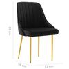 vidaXL spisebordsstole 6 stk. velour sort