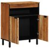 vidaXL Sideboard Naturfarvet 60 x 33,5 x 75 cm Massivt Akacietr&aelig;