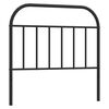 vidaXL udskiftningsgavl 100 cm metal sort