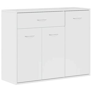 vidaXL sk&aelig;nk 88x30x70 cm konstrueret tr&aelig; hvid h&oslash;jglans