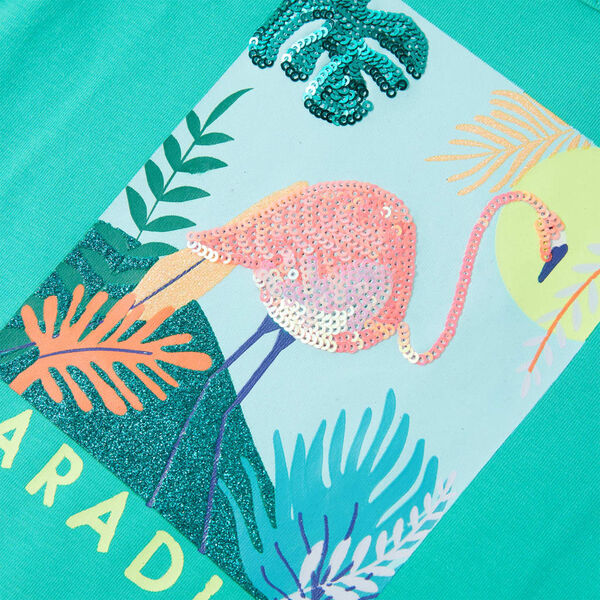 T-shirt til b&oslash;rn str. 140 mintgr&oslash;n