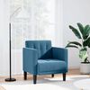 vidaXL sofastol med arml&aelig;n 53 cm velour bl&aring;