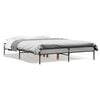 vidaXL sengestel 120x190 cm konstrueret tr&aelig; og metal gr&aring; sonoma-eg