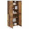 vidaXL Highboard Gammelt tr&aelig; 69,5 x 34 x 180 cm Konstrueret tr&aelig;