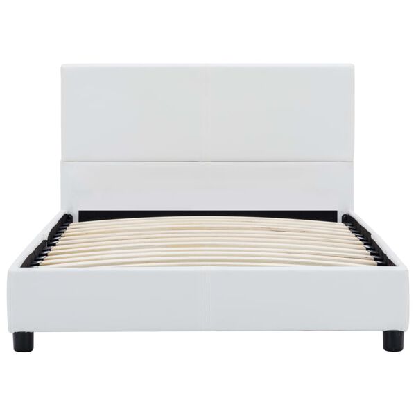 vidaXL sengestel 90x200 cm kunstlæder hvid