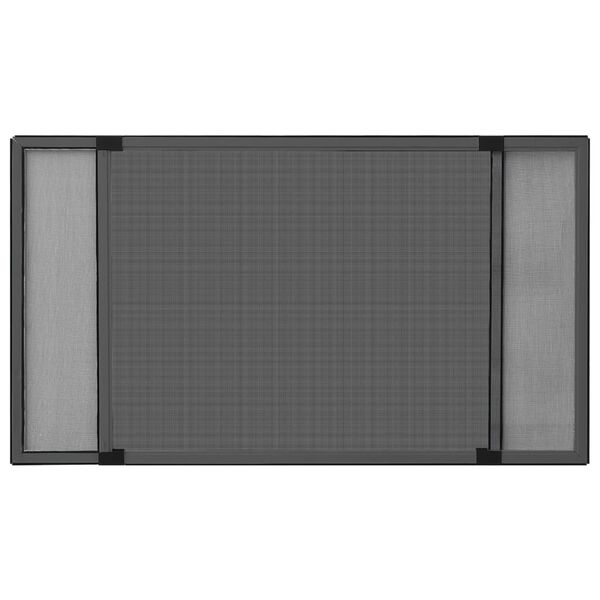 vidaXL udvideligt insektnet til vinduer (100-193)x75 cm antracitgr&aring;