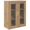 vidaXL Highboard Artisan Egetr&aelig; 69,5 x 34 x 180 cm Konstrueret tr&aelig;