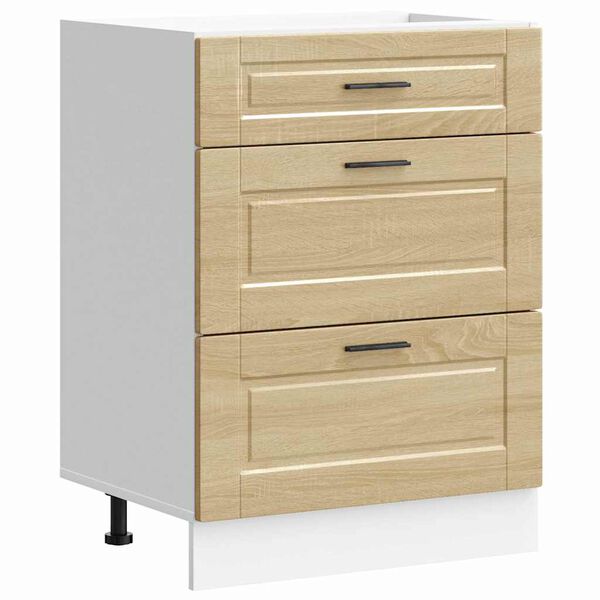 vidaXL k&oslash;kkenunderskab Porto konstrueret tr&aelig; sonoma-eg