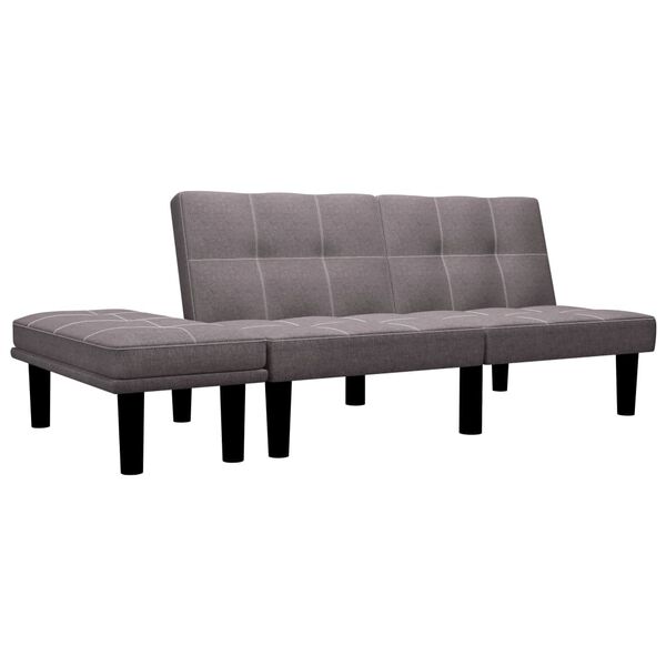 vidaXL 2-personers sofa stof gråbrun