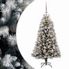 vidaXL Kunstigt h&aelig;ngslet juletr&aelig; med julekugler 120 cm 150 LED'er