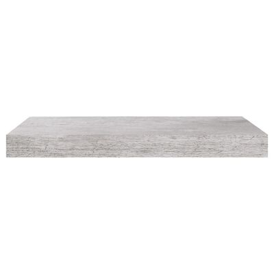 vidaXL væghylde 50x23x3,8 cm MDF betongrå