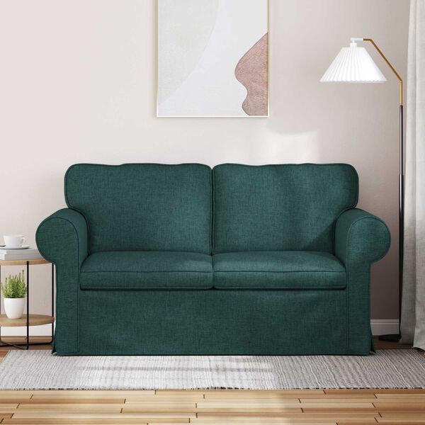 vidaXL Sofa 120cm M&oslash;rkegr&oslash;n Metal