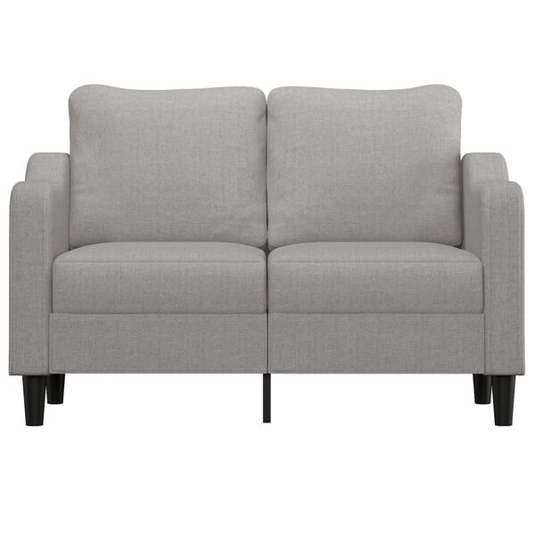 vidaXL 2-personers sofa 120 cm stof lysegr&aring;