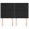 vidaXL sengegavl sort 144x5x118/128 cm kunstl&aelig;der