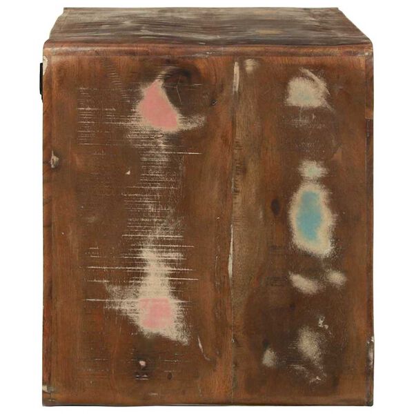 vidaXL TV-skab Flerfarvet 80 x 32 x 36 cm Massivt genbrugstr&aelig;