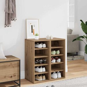 vidaXL skoskabe 2 stk. 32x35x70 cm konstrueret tr&aelig; kunsteg